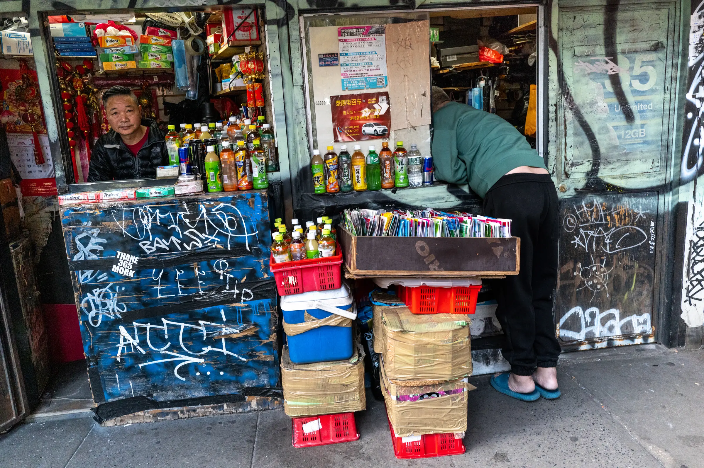 A colorful New York storefront